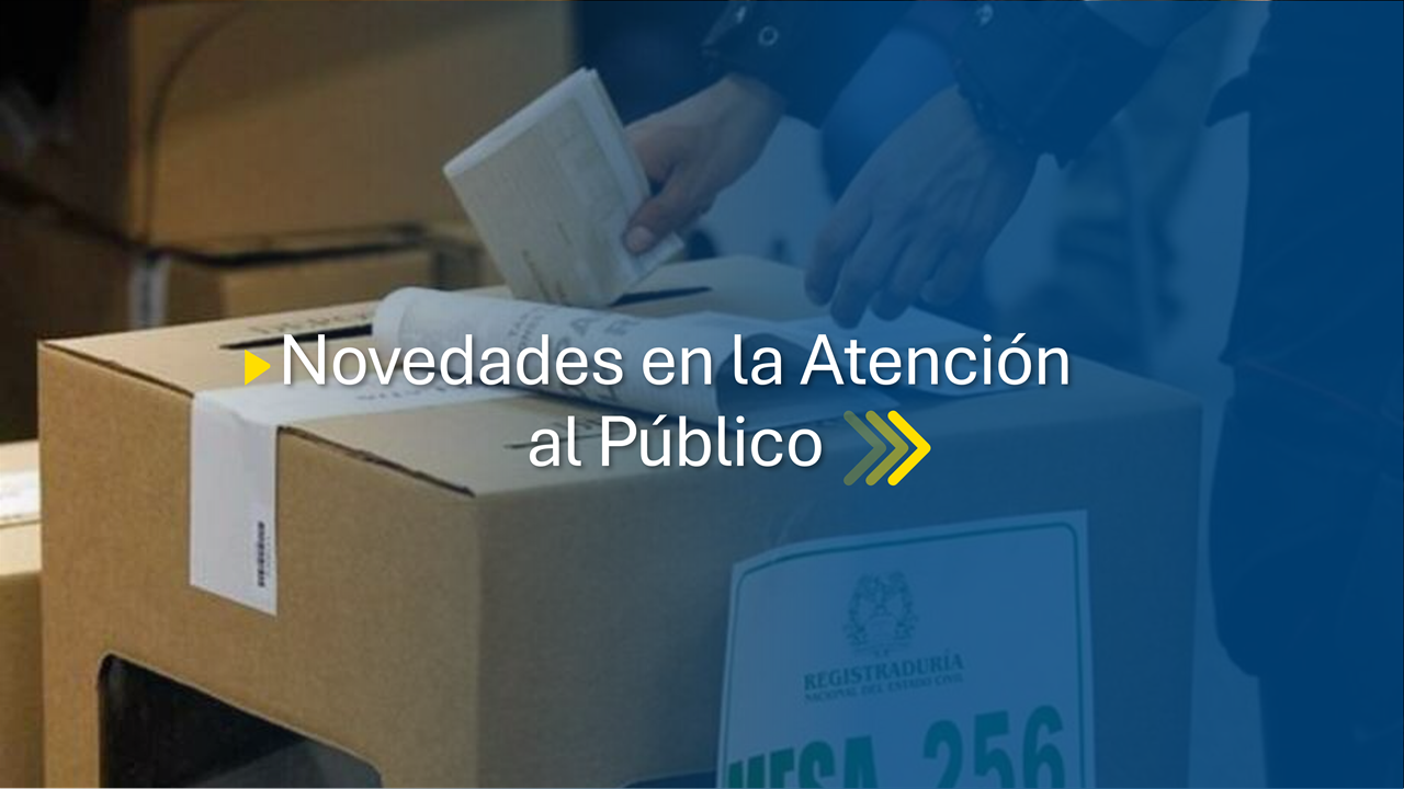 Banner de no atención por elecciones