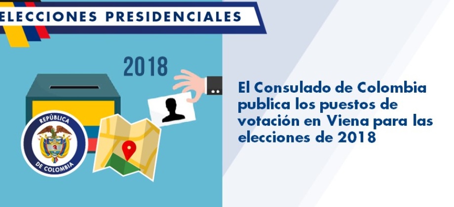 Consulado de Colombia publica los puestos de votación en Viena para las elecciones de 2018