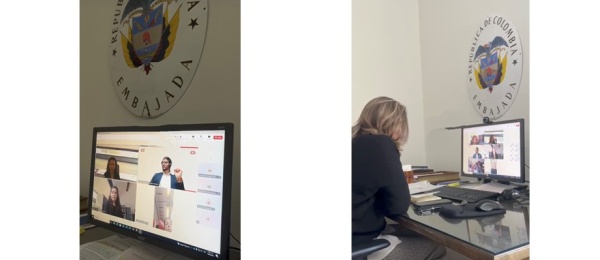 Embajadora y Cónsul de Colombia en Viena sostuvieron un encuentro virtual con la comunidad de enfermeros y enfermeras colombianas residentes en Austria 