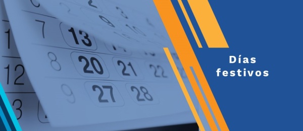 Días festivos: 17, 18 y 21 de abril de 2025