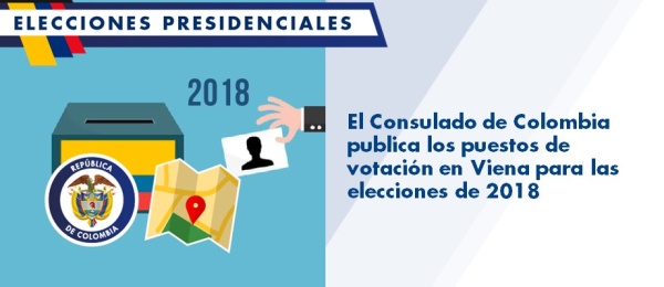 Consulado de Colombia publica los puestos de votación en Viena para las elecciones de 2018