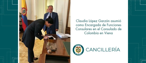 Claudia López Garzón asumió como Encargada de Funciones Consulares en el Consulado de Colombia en Viena
